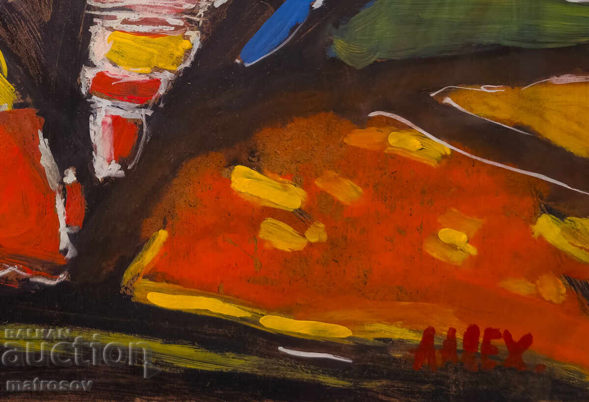 Αφηρημένη σύνθεση, ελαιογραφία, τοπίο - 7