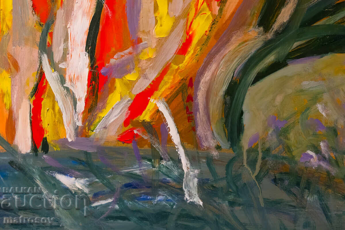 Αφηρημένη σύνθεση, λαδομπογιές - 6