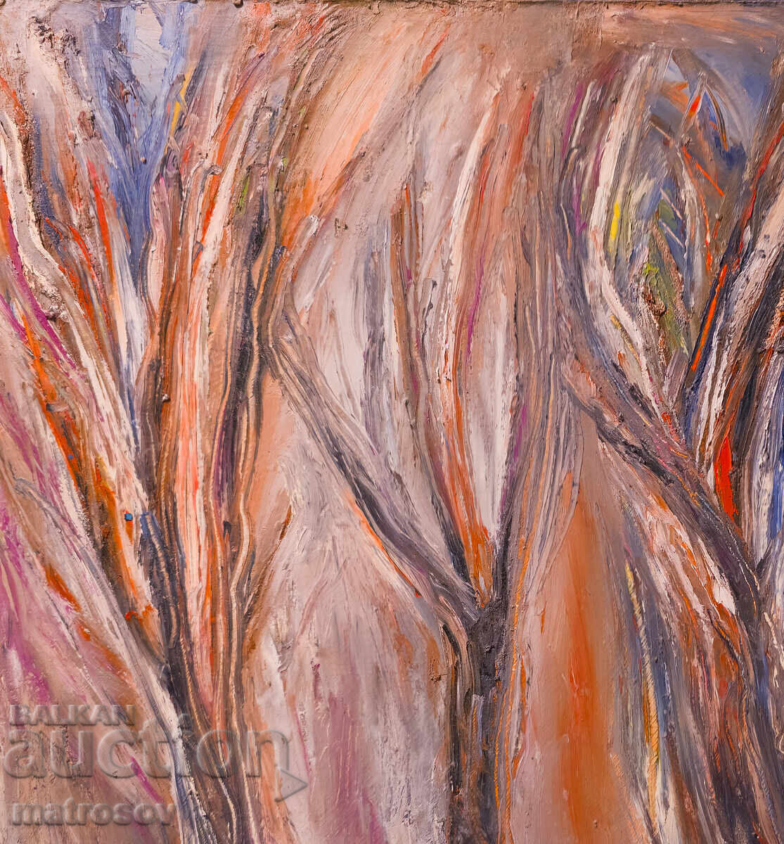 Licitație Valentin Radenovski, pictură în ulei peisaj abstract Licitație Valentin Radenovski, pictură în ulei peisaj abstract