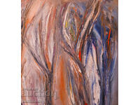 Valentin Radenovski, oil painting abstract landscape