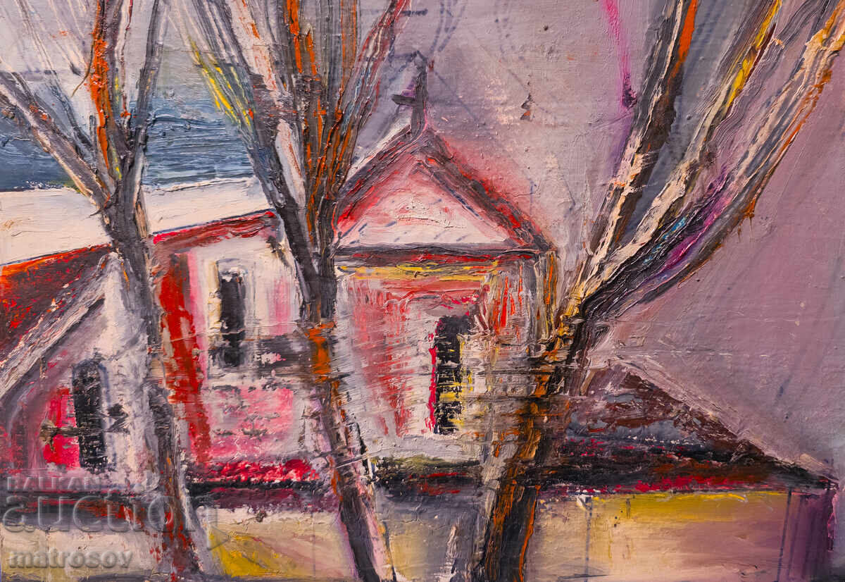 Delivery of Valentin Radenovski, oil paints, landscape "Church in Karlovo" Delivery of Valentin Radenovski, oil paints, landscape "Church in Karlovo"