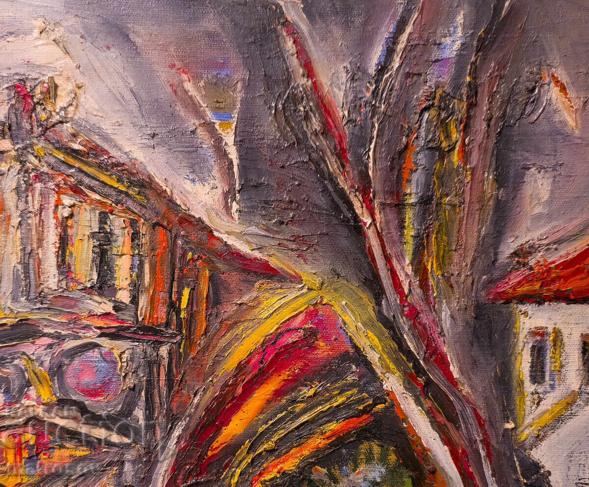 Delivery of Valentin Radenov, oil painting, landscape