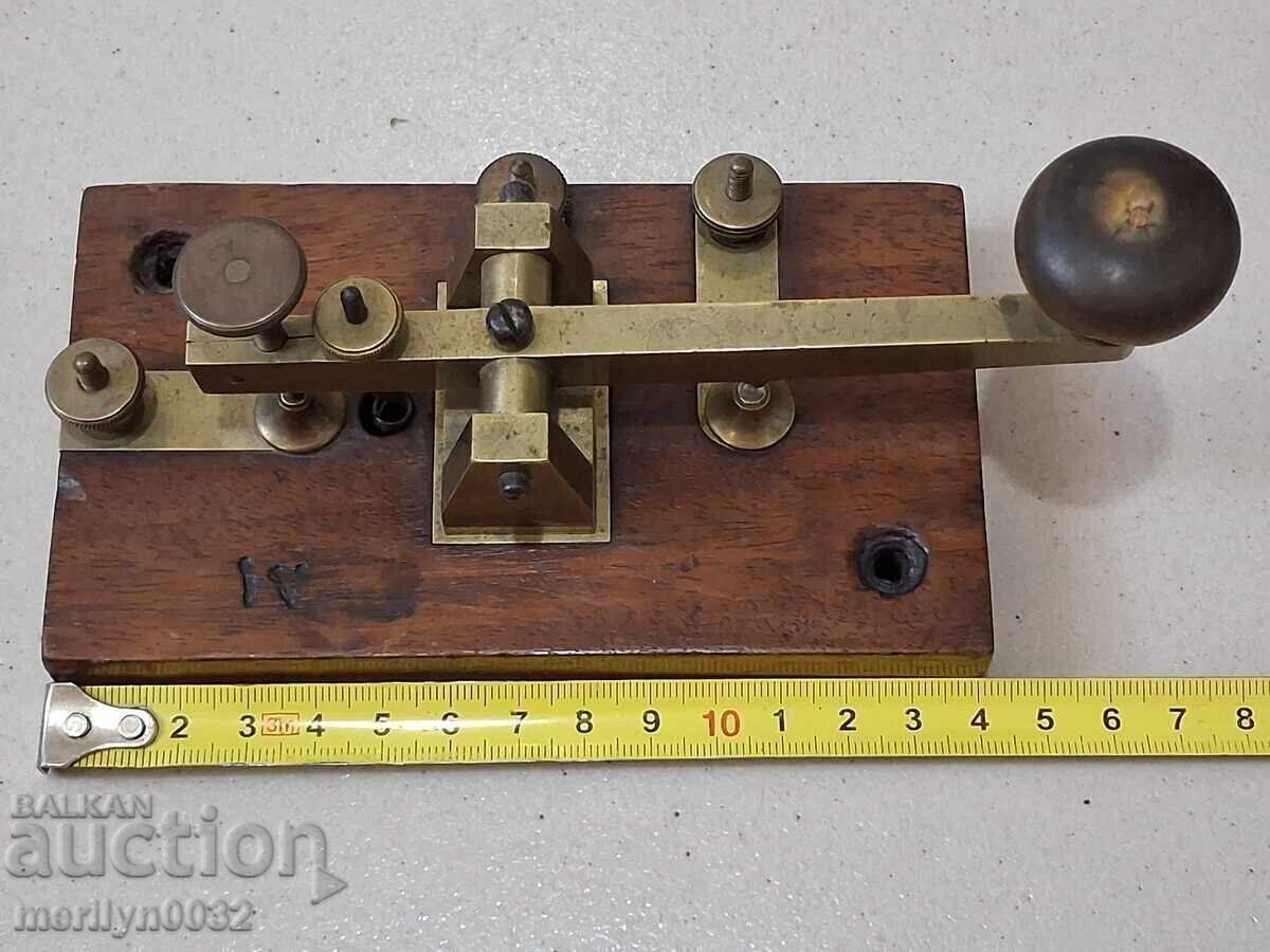 Οθωμανικό κλειδί Μορς, μέρος συσκευής Τηλεγράφου συστήματος Μορς - 5 Οθωμανικό κλειδί Μορς, μέρος συσκευής Τηλεγράφου συστήματος Μορς - 5