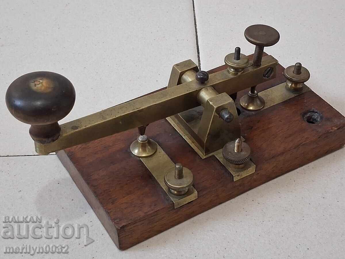 Οθωμανικό κλειδί Μορς, μέρος συσκευής Τηλεγράφου συστήματος Μορς - 7 Οθωμανικό κλειδί Μορς, μέρος συσκευής Τηλεγράφου συστήματος Μορς - 7