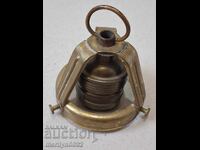 Priză veche cu suport de lampă, felinar, candelabru, abajur, 1920