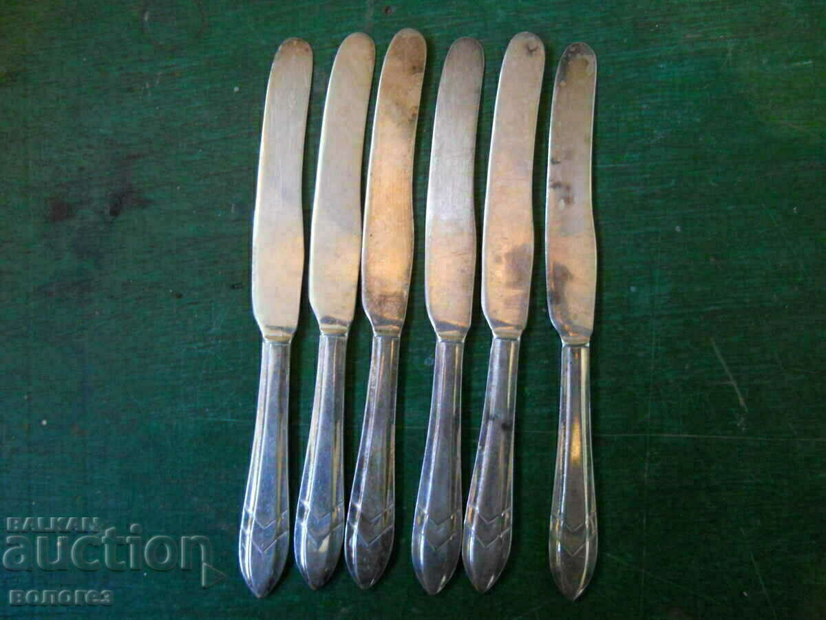 Σετ επάργυρα μαχαίρια "R&D" (Γερμανία) με τιμή 40.00 BGN | € 20.45 Σετ επάργυρα μαχαίρια "R&D" (Γερμανία) με τιμή 40.00 BGN | € 20.45