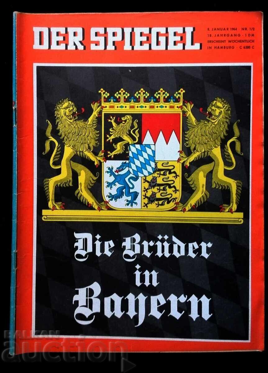 Revista Der Spiegel 6.01.1964 Nr.01/ 02 Frații din Bavaria