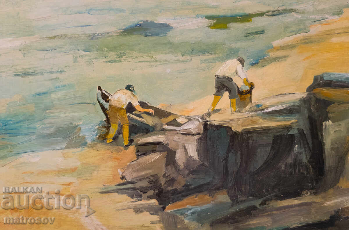 Доставка на Петър Ненов, морски пейзаж , маслена картина