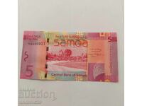 5 Tala 2017 Bancnotă Samoa UNC