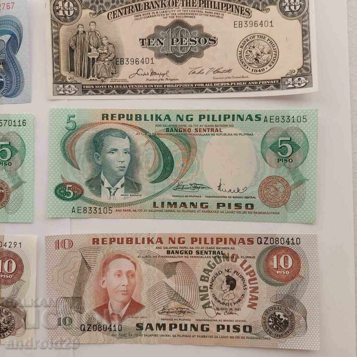 Livrarea 6 bucăți Bancnote Filipine UNC
