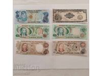 6 τεμάχια Φιλιππινέζικα τραπεζογραμμάτια UNC