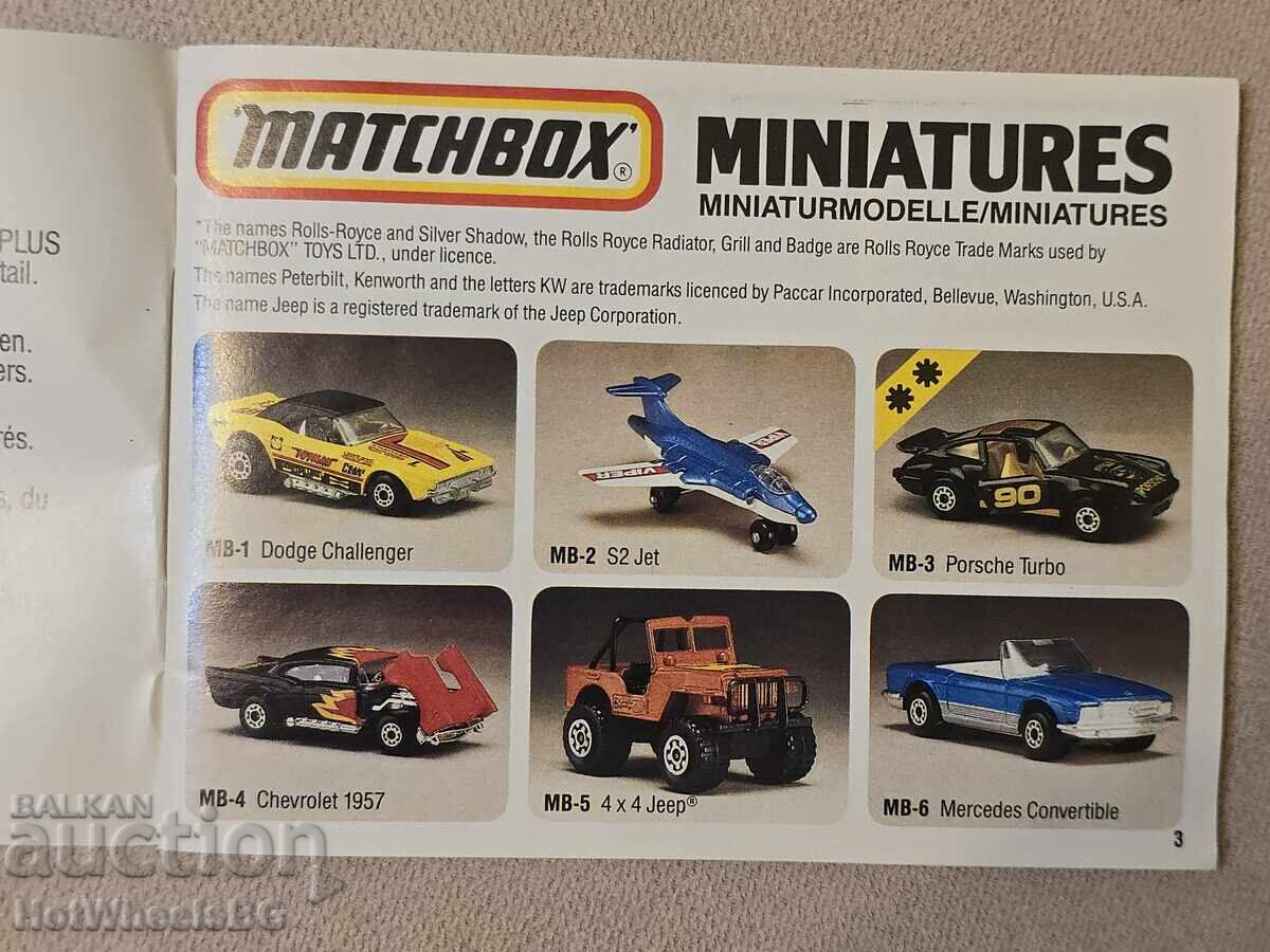 Auction Matchbox Catalog 1984 Auction Matchbox Catalog 1984