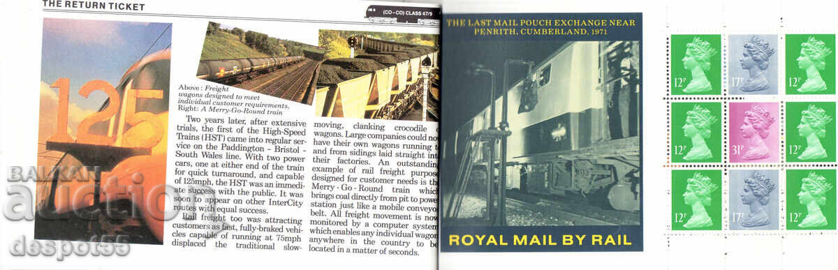 Livrarea 1986 Marea Britanie. Istoria căilor ferate britanice. Carnet