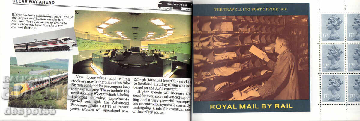 1986 Marea Britanie. Istoria căilor ferate britanice. Carnet - 5