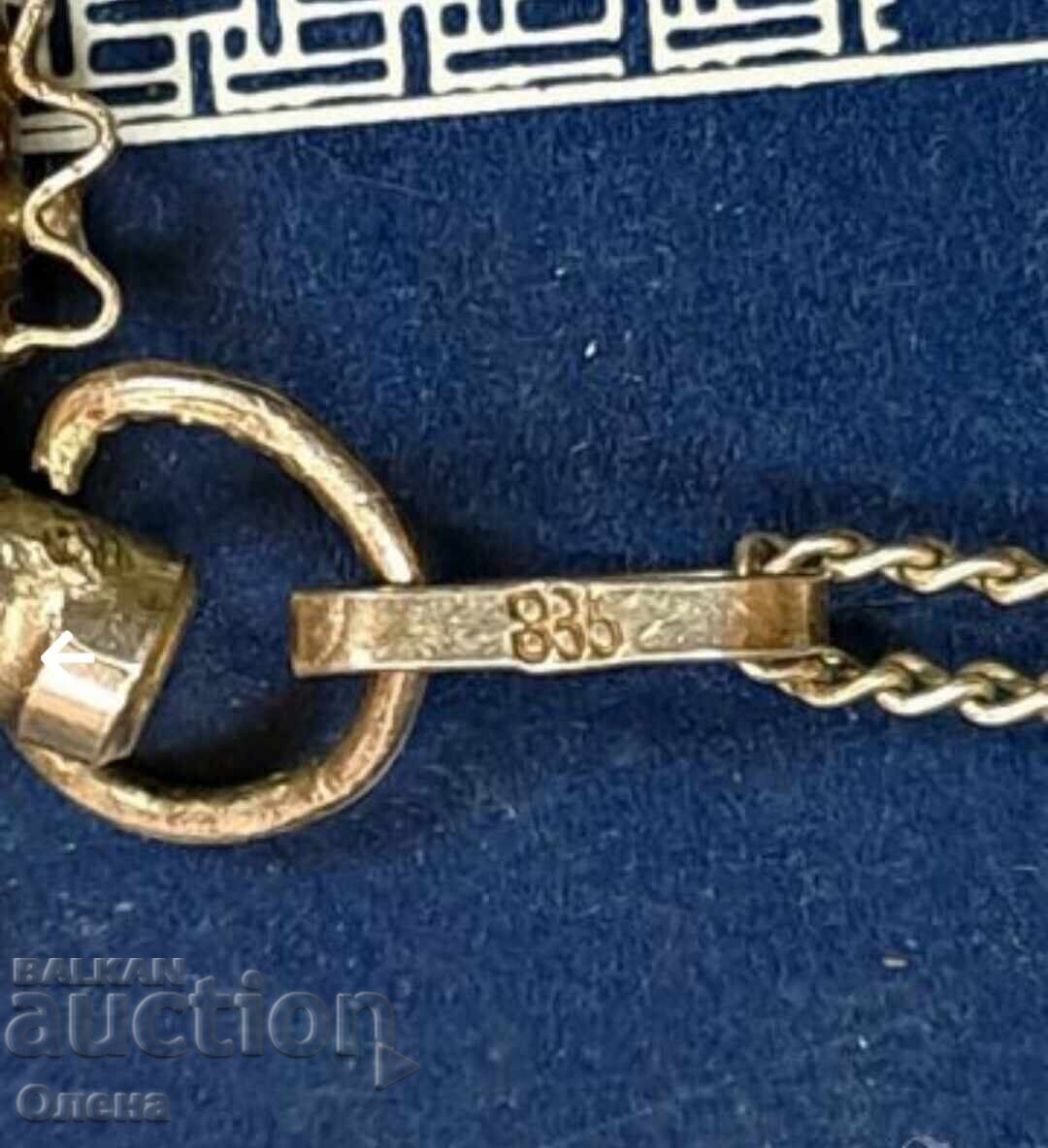 Antique silver pendant with alpine edelweiss - 7 Antique silver pendant with alpine edelweiss - 7