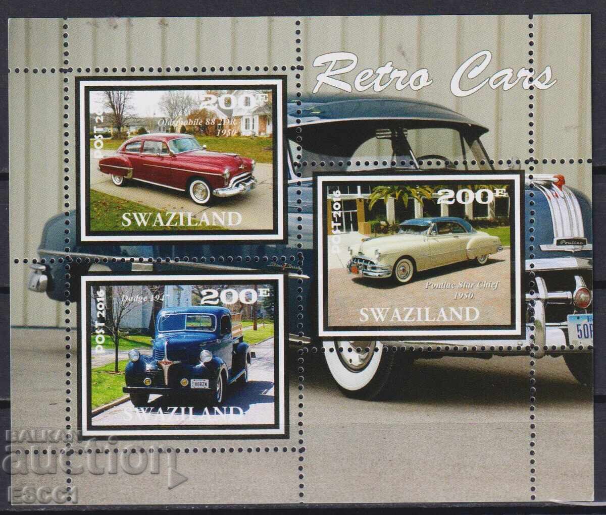 Καθαρό μπλοκ Ρετρό Αυτοκίνητα 2016 από Σουαζιλάνδη