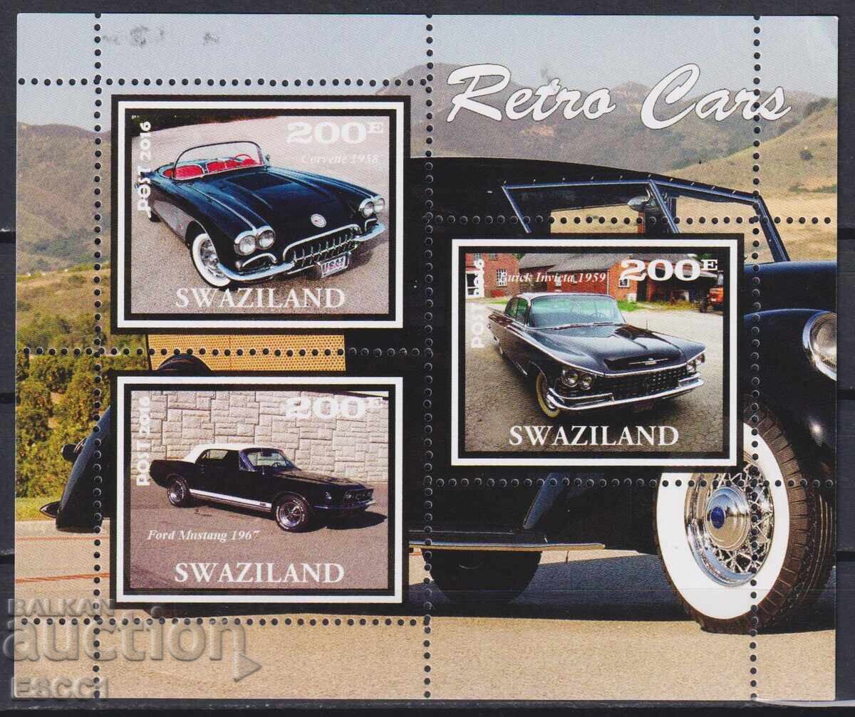 Καθαρό μπλοκ Ρετρό Αυτοκίνητα 2016 από Σουαζιλάνδη