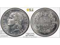 5 Francs 1946 France ★ MS 64 * PCGS + TrueView