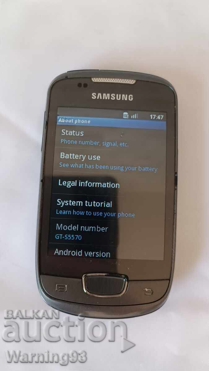 Telefon - smartphone - Samsung GT-S5570 cu preț 25.00 BGN | € 12.78 Telefon - smartphone - Samsung GT-S5570 cu preț 25.00 BGN | € 12.78