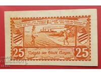 Bancnota-Germania-Saxonia-Heim-25 Pfennig 1921