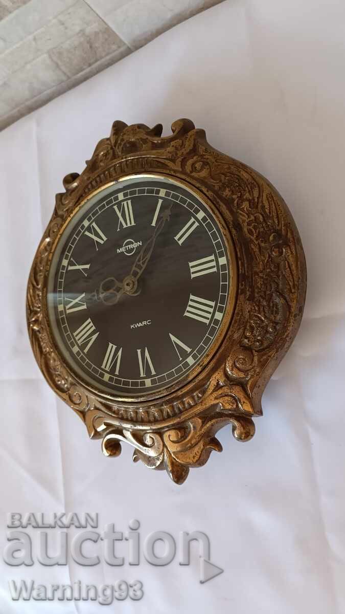 Old Polish wall clock - METRON - 1970s with price 85.00 BGN | € 43.46