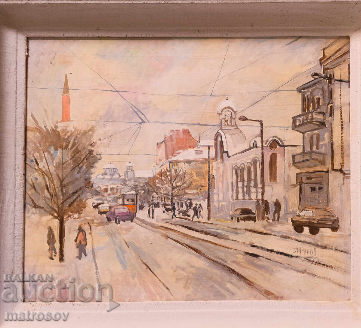 Peter Nenov, cityscape, oil paints with price 400.00 BGN | € 204.52