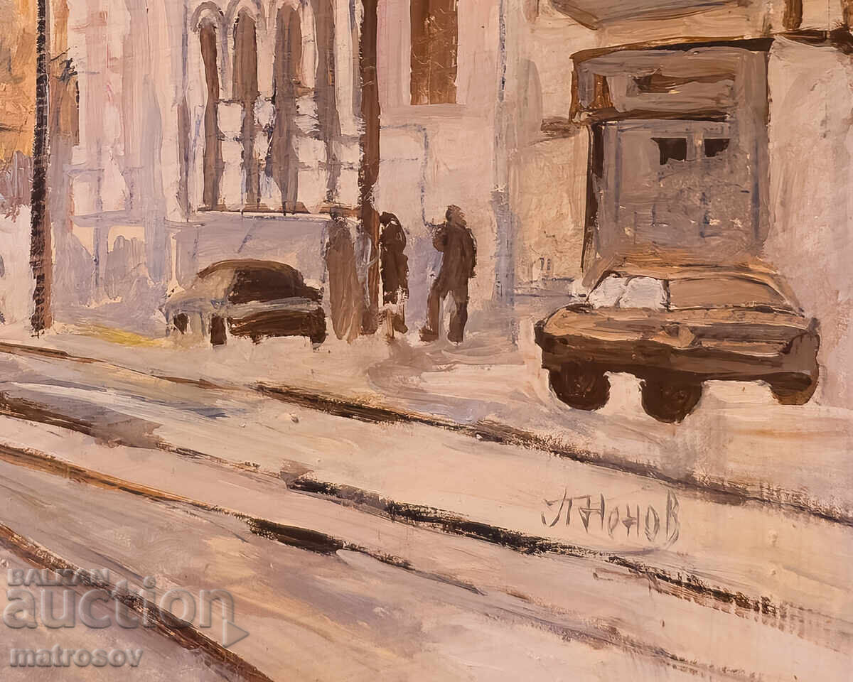 Peter Nenov, cityscape, oil paints - 6