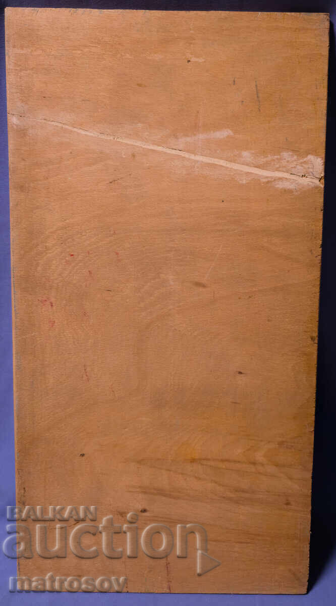 Πέταρ Ντόμουτσιεφ, ελαιογραφία, τοπίο με σπίτια - 7