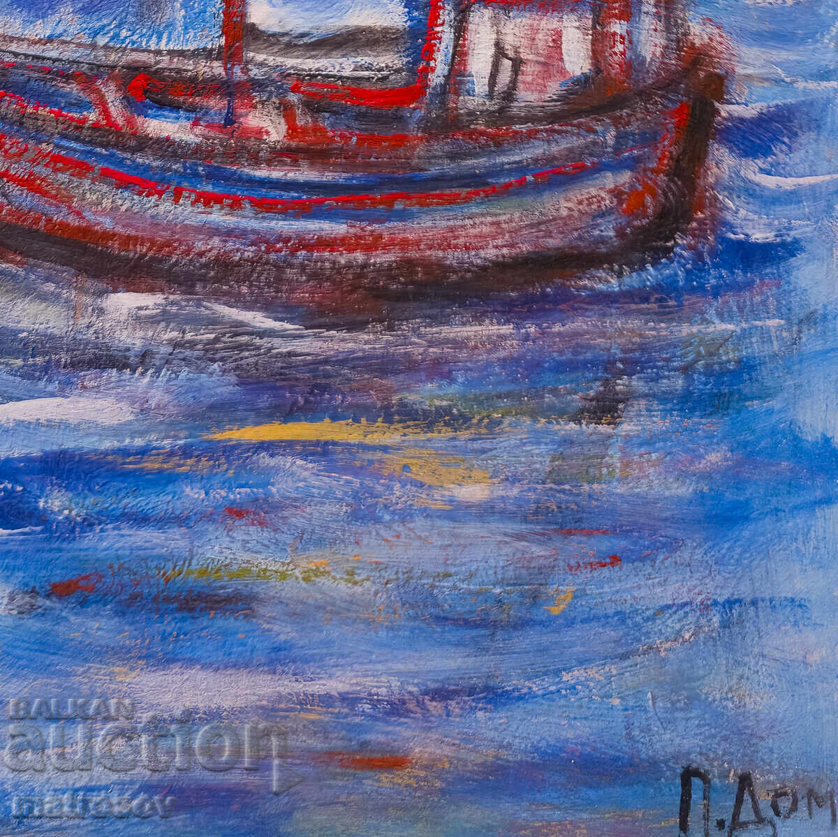 Peter Domuschiev, oil painting, seascape - 6 Peter Domuschiev, oil painting, seascape - 6