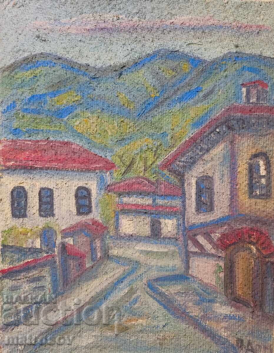 Peter Domuschiev, oil painting, landscape