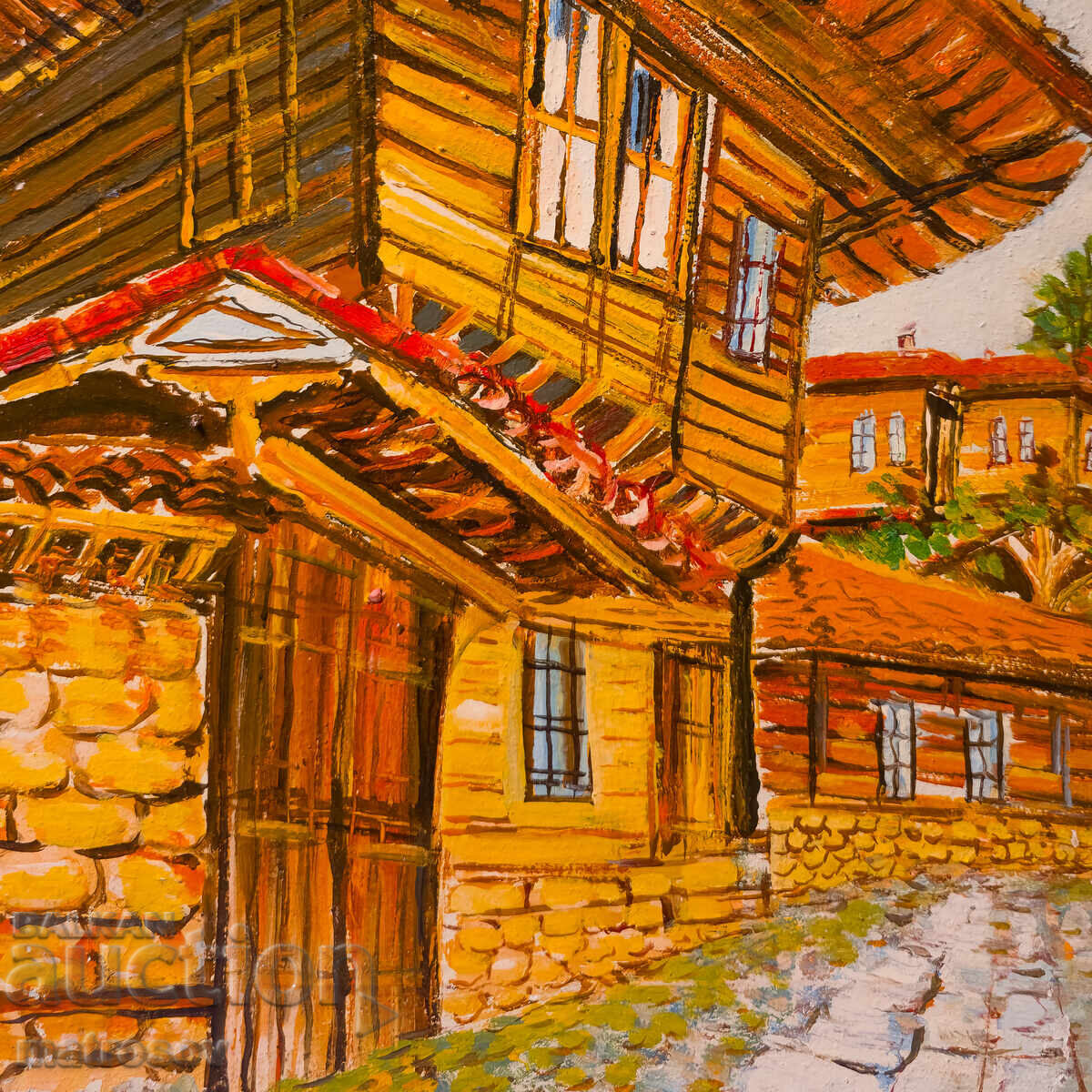 Boris Tsanov, oil paints, Revival house, landscape - 5
