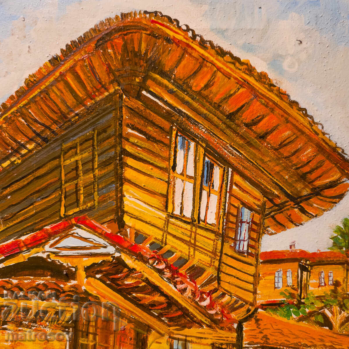 Boris Tsanov, oil paints, Revival house, landscape - 6