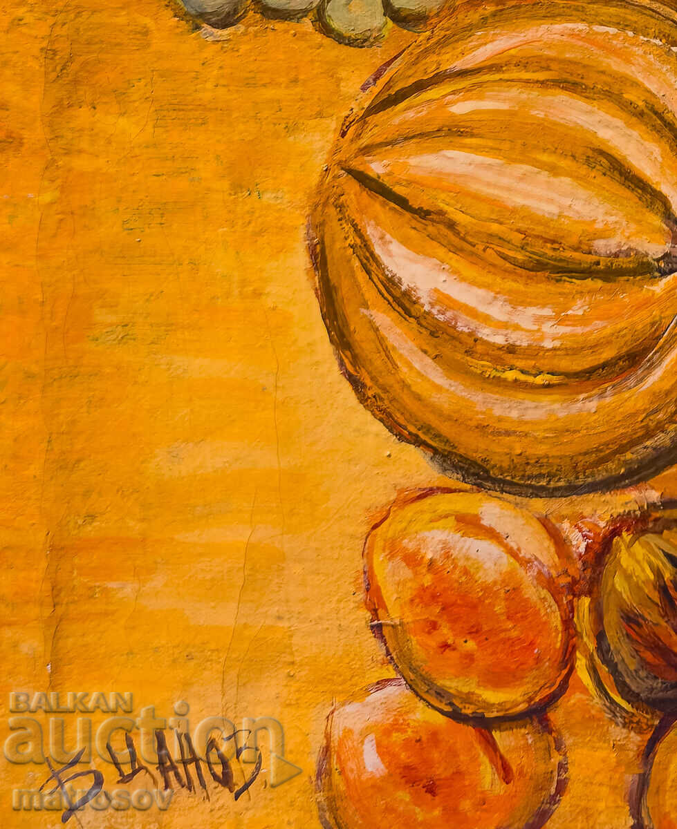Boris Tsanov, oil painting, still life with fruit - 5
