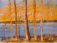 Boris Tsanov, pictură în ulei, peisaj