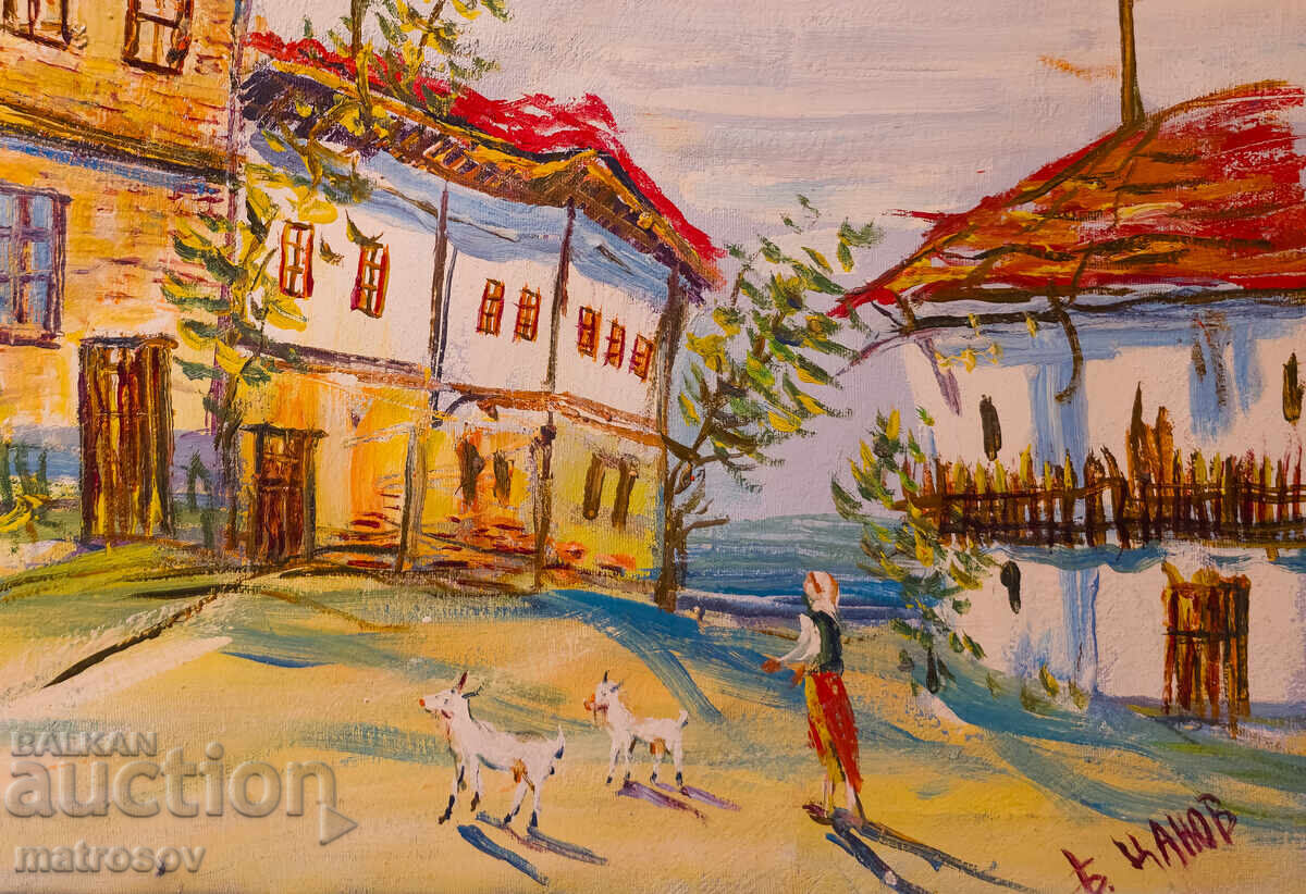 Auction  Boris Tsanov Oil Painting, Landscape