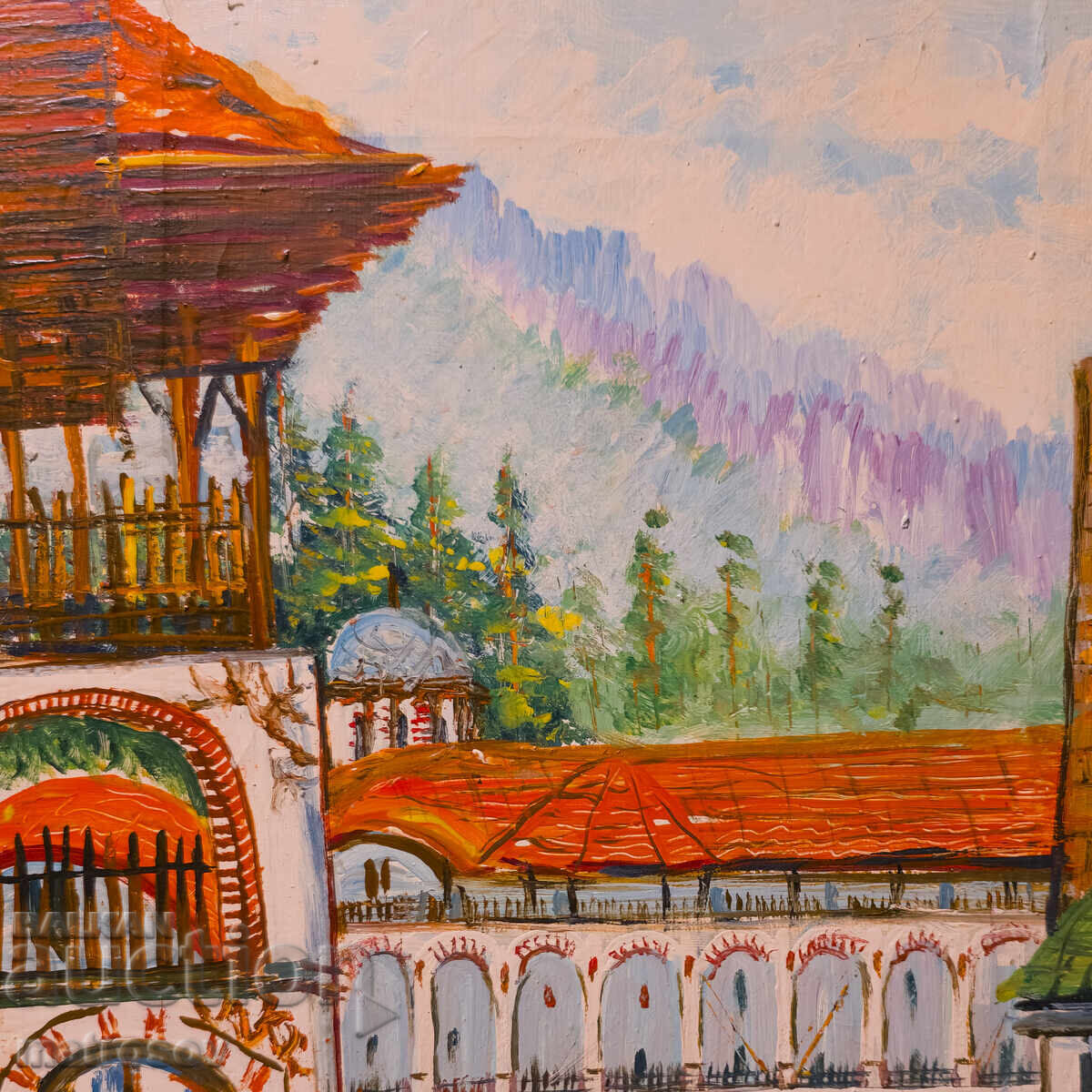 Delivery of Boris Tsanov Oil Painting, Landscape