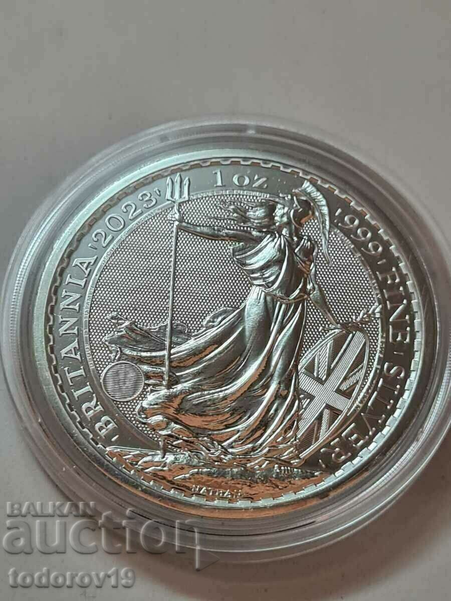 Auction 1 oz Silver Britain 2023 - Elizabeth II Auction 1 oz Silver Britain 2023 - Elizabeth II