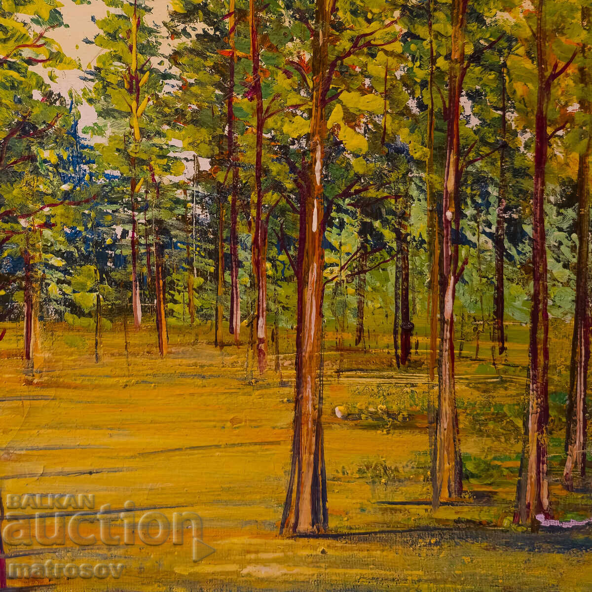 Δημοπρασία Μπόρις Τσάνοφ, ελαιογραφία, δασικό τοπίο