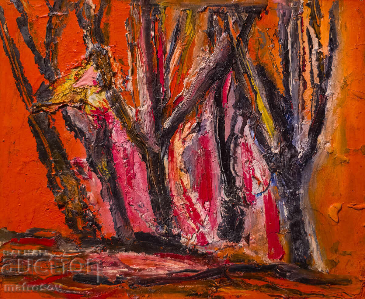 Licitație Valentin Radenovski, pictură în ulei, peisaj abstract Licitație Valentin Radenovski, pictură în ulei, peisaj abstract