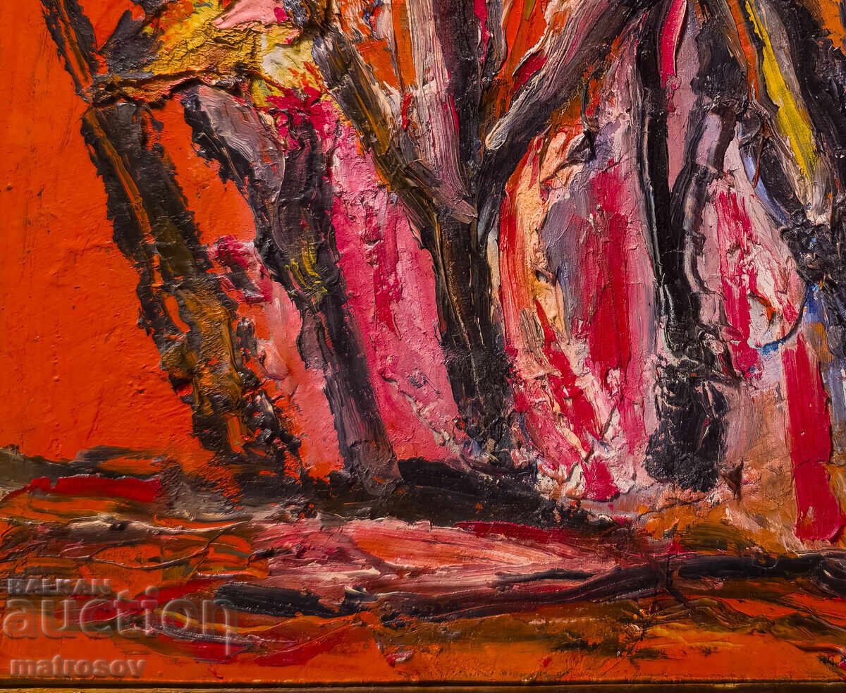 Valentin Radenovski, pictură în ulei, peisaj abstract - 6 Valentin Radenovski, pictură în ulei, peisaj abstract - 6