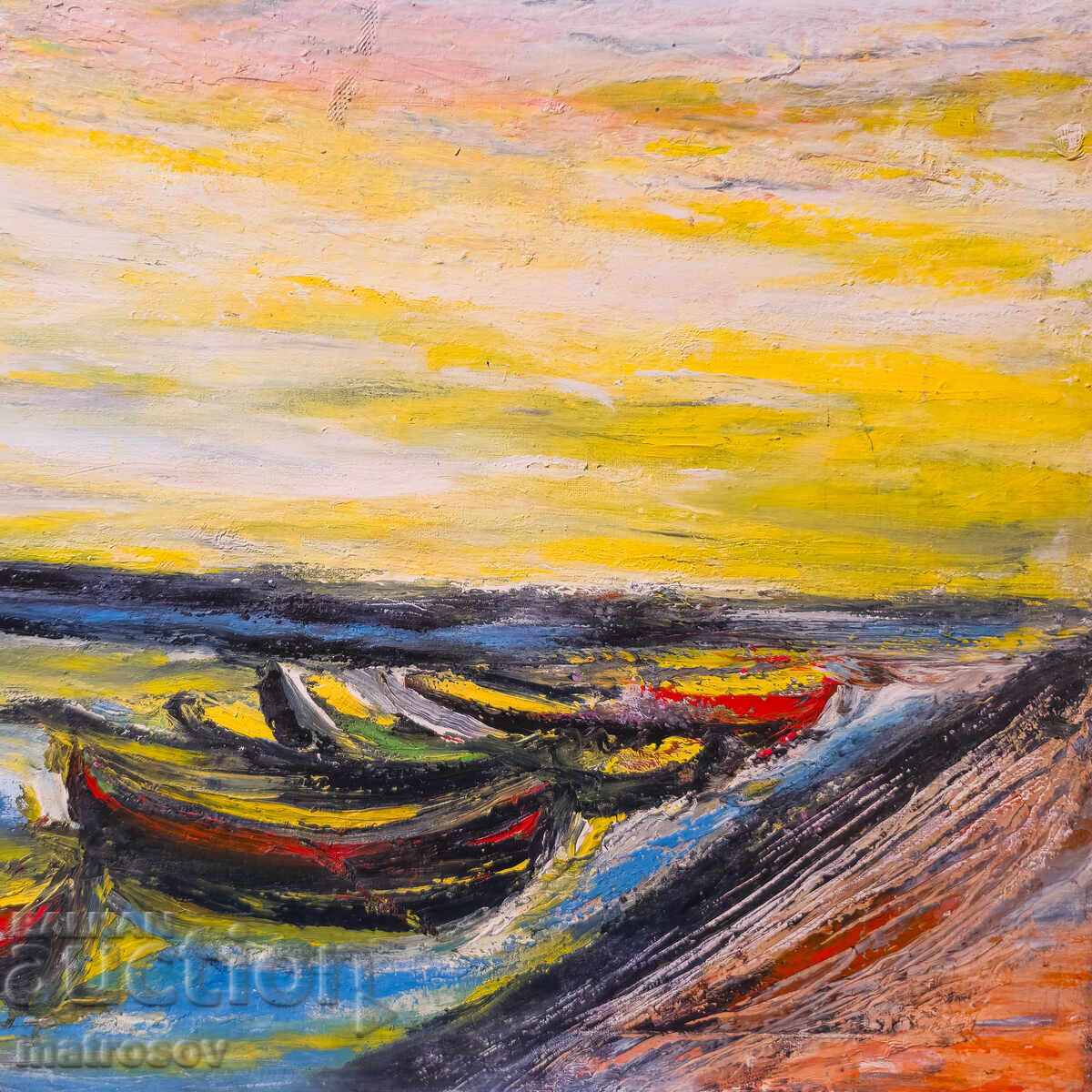 Valentin Radenovski, pictură în ulei, peisaj din Sozopol - 5