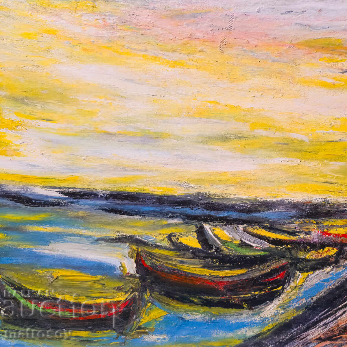 Valentin Radenovski, pictură în ulei, peisaj din Sozopol - 6