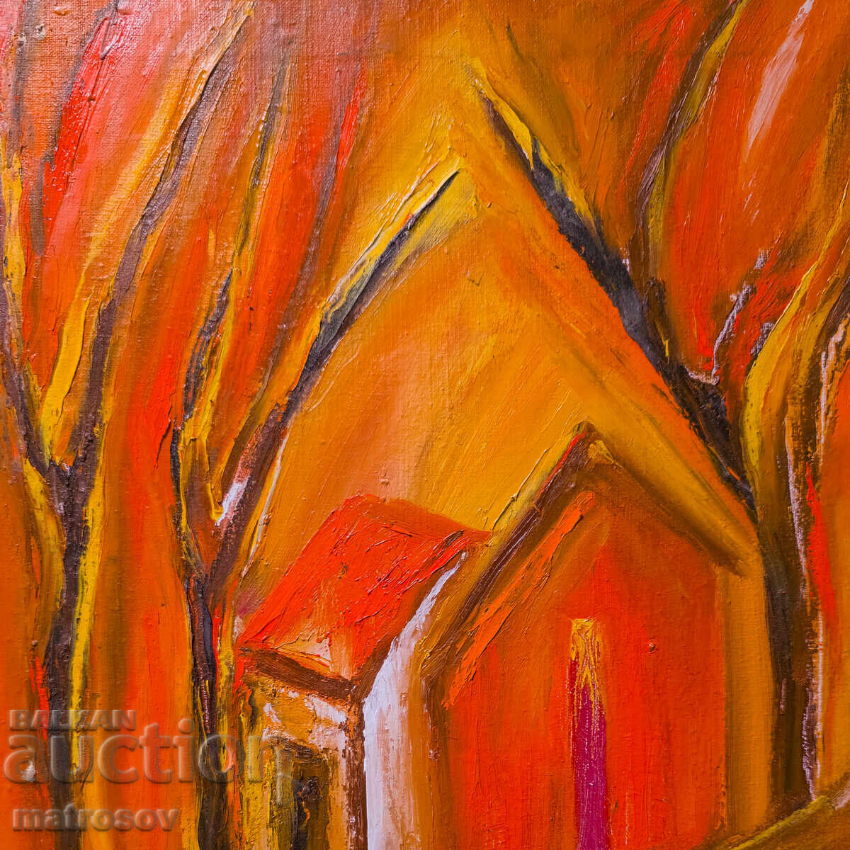 Valentin Radenovski, oil painting, abstract landscape with price 300.00 BGN | € 153.39 Valentin Radenovski, oil painting, abstract landscape with price 300.00 BGN | € 153.39