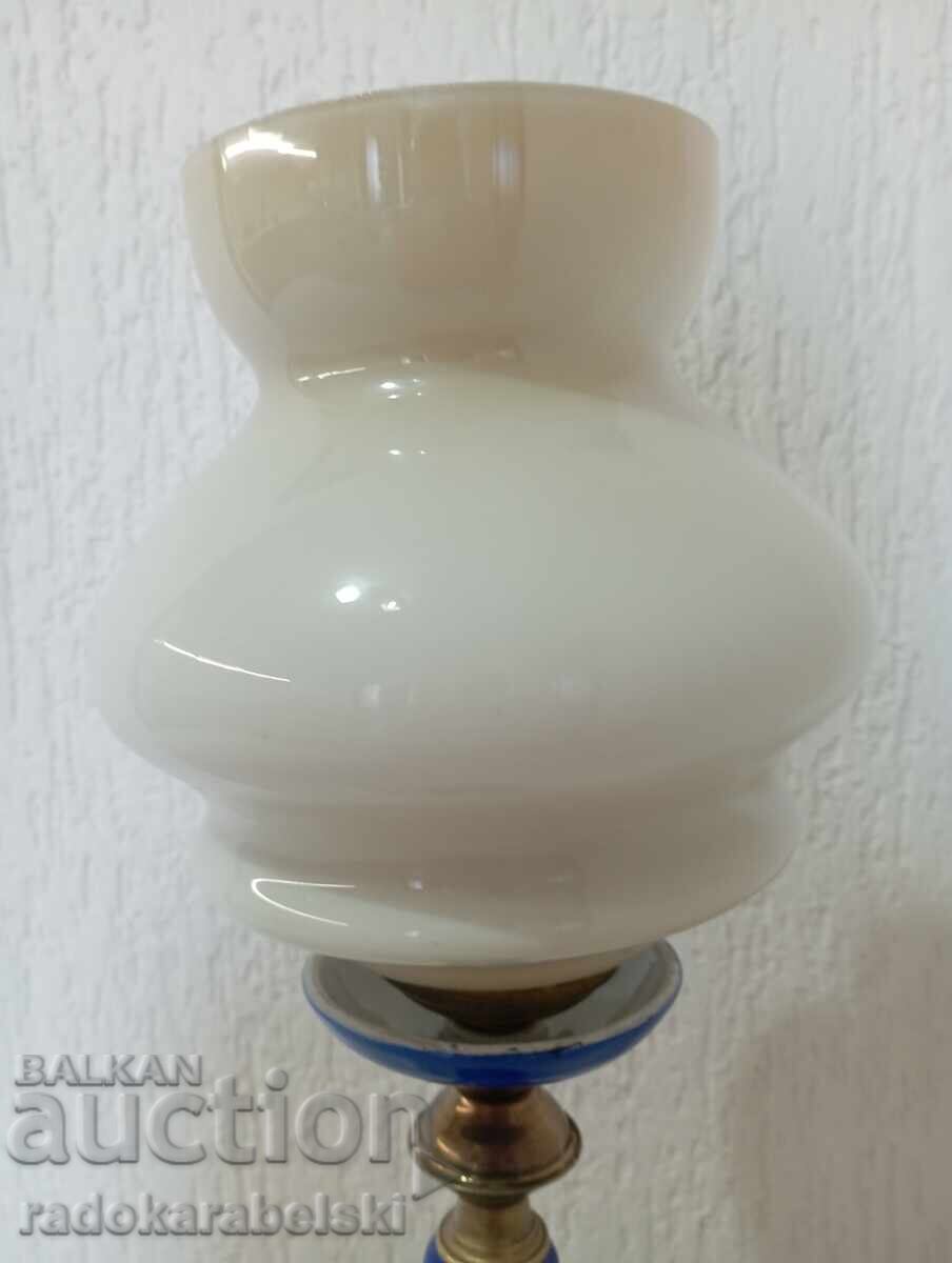 Доставка на Красива синя порцеланова лампа