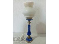 Lampă din porțelan albastru, frumoasă