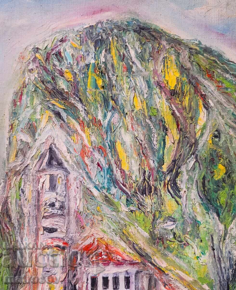 Licitație Valentin Radenovski, pictură în ulei "Mănăstirea Drianovo"