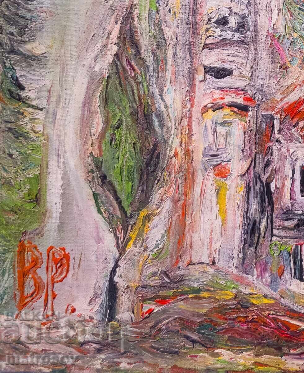 Livrarea Valentin Radenovski, pictură în ulei "Mănăstirea Drianovo"