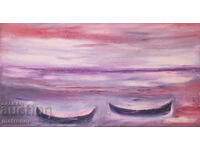 Valentin Radenovski, oil painting, seascape