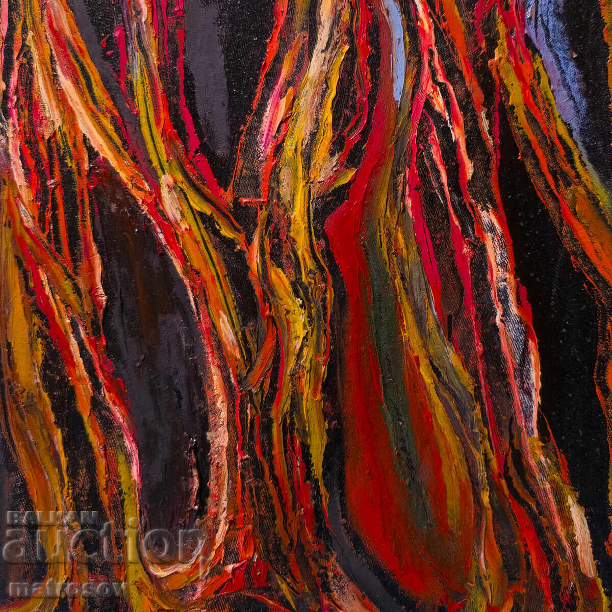 Валентин Раденовски, маслена картина, пейзаж "Гора" - 5