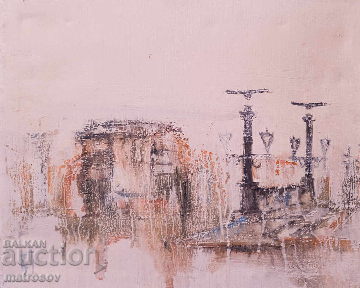 Βενελίν Πέτροφ, ελαιογραφία, τοπίο με τιμή 250.00 BGN | € 127.82